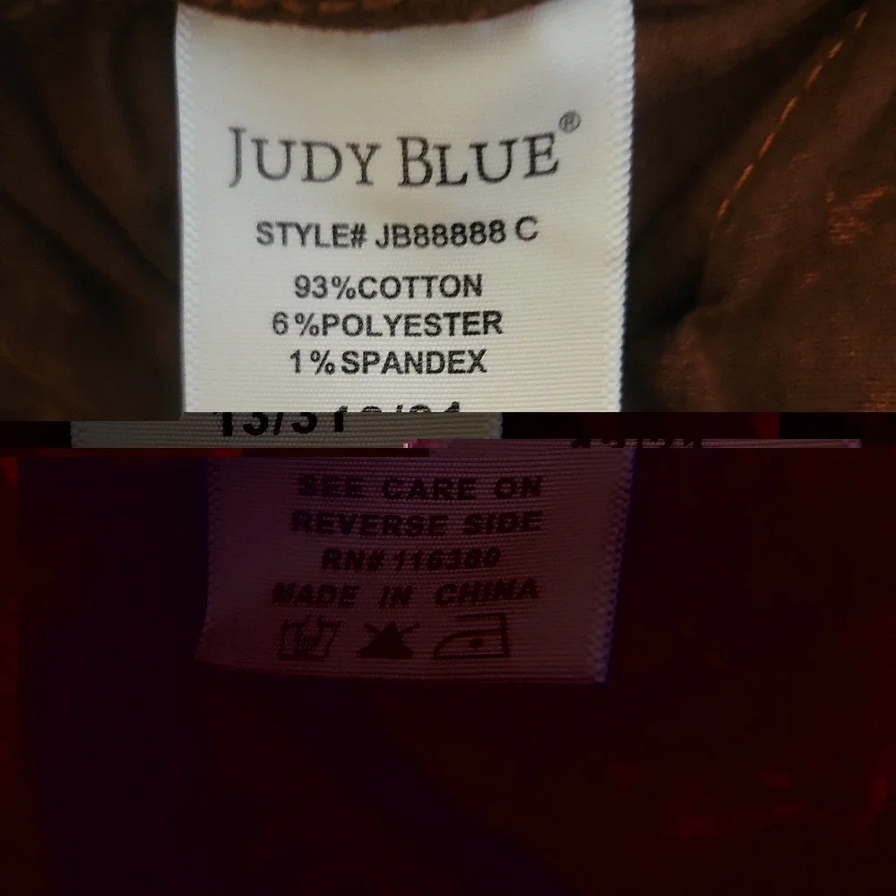 Judy Blue Jeans Womens 13/31 Rust Color Dryed Wash Raw Hem Wide Leg
